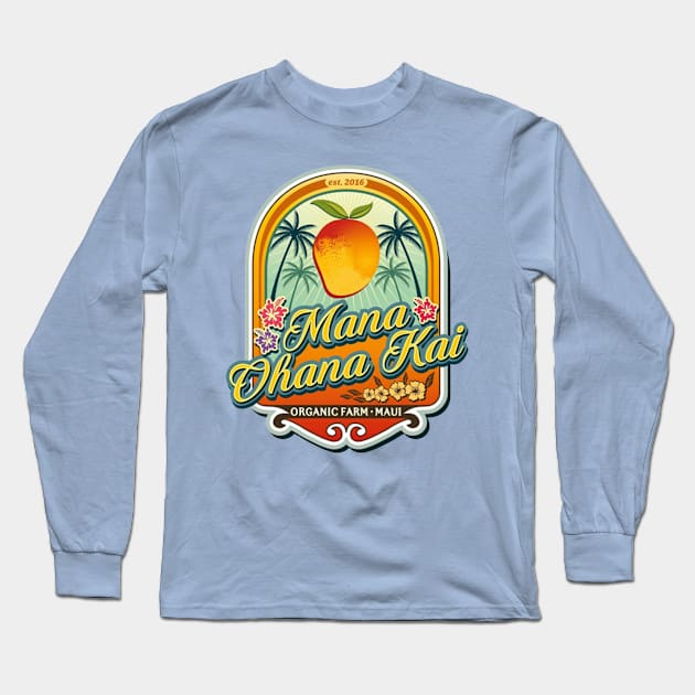 Mango Farm On Maui Long Sleeve T-Shirt by WorkBeth4nY